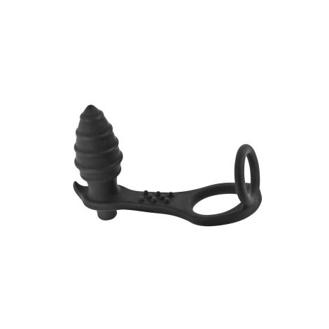 PROSTATE STIMULATOR COCKRING PLUG AP071 BLACK - 3