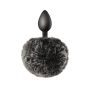 BLACK POMPOM ANAL PLUG - 2