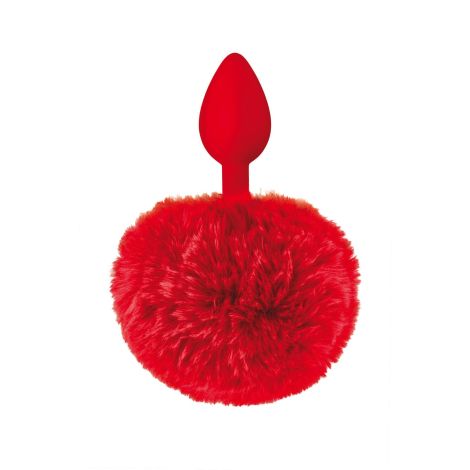 RED POMPOM ANAL PLUG