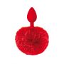 RED POMPOM ANAL PLUG - 2