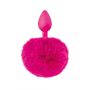 POMPOM FUCHSIA ANAL PLUG - 2