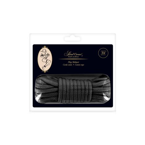 SM BONDAGE ROPE BLACK 5M (Size: T1) - 2