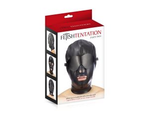 PU FETISH MOUTH HOOD - image 2