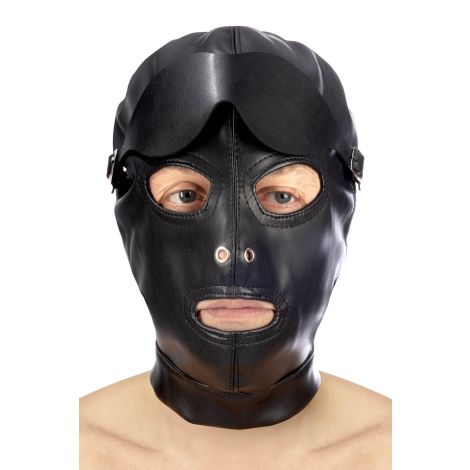 PU FETISH MOUTH HOOD - 5