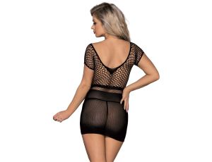 SHORT BLACK MESH DRESS TU (Size: TU) - image 2