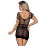 SHORT BLACK MESH DRESS TU (Size: TU) - 2