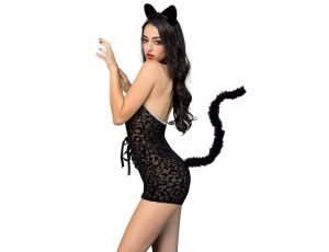 FELINE OUTFIT 2 PCS BLACK TU (Size: TU) - image 2