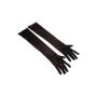 LONG BLACK SATIN GLOVES TU (Size: TU) - 4