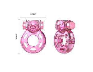 BAILE - Vibrating Cock Ring Bear Pink - image 2