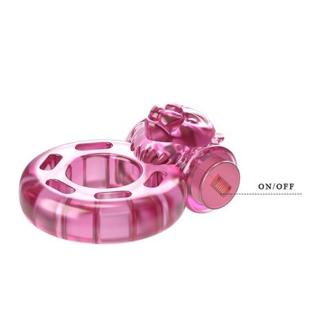 BAILE - Vibrating Cock Ring Bear Pink - 6