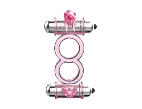 BAILE - BUNNY SNUGGLES COCK CLIT RING, 10 vibration functions - 2