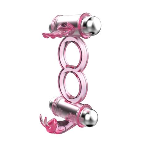 BAILE - BUNNY SNUGGLES COCK CLIT RING, 10 vibration functions - 2