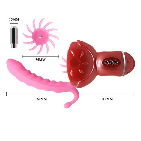 BAILE- ROLLING FUN II, 12 vibration functions 6 rotation functions Bendable - 6