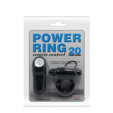 BAILE- POWER RING, 20 vibration functions Wireless remote control - 8