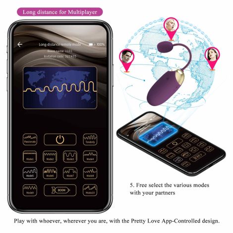 PRETTY LOVE - Abner, Mobile APP Long-distance Control 12 vibration functions - 20