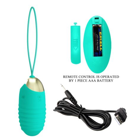 PRETTY LOVE - JESSICA Dream chaser 3, Green, Wireless remote control 12 vibration functions - 6