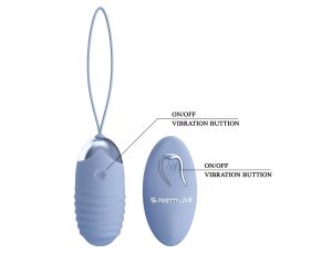 PRETTY LOVE - JESSICA Dream chaser 3, Blue, Wireless remote control 12 vibration functions - image 2