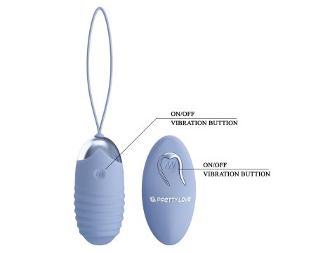 PRETTY LOVE - JESSICA Dream chaser 3, Blue, Wireless remote control 12 vibration functions - 2