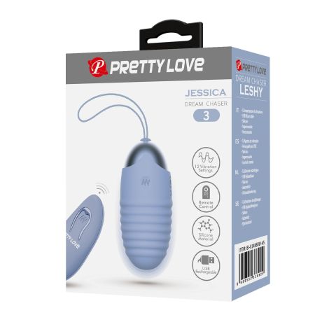 PRETTY LOVE - JESSICA Dream chaser 3, Blue, Wireless remote control 12 vibration functions - 7