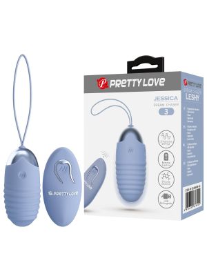 PRETTY LOVE - JESSICA Dream chaser 3, Blue, Wireless remote control 12 vibration functions