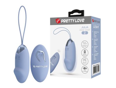 PRETTY LOVE - JULIA Dream chaser 2, Blue, Wireless remote control 12 vibration functions