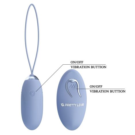 PRETTY LOVE - JENNY Dream chaser 1, Blue, Wireless remote control 12 vibration functions - 5