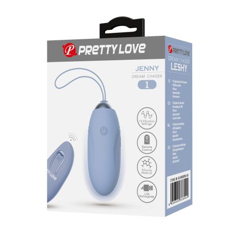 PRETTY LOVE - JENNY Dream chaser 1, Blue, Wireless remote control 12 vibration functions - 7