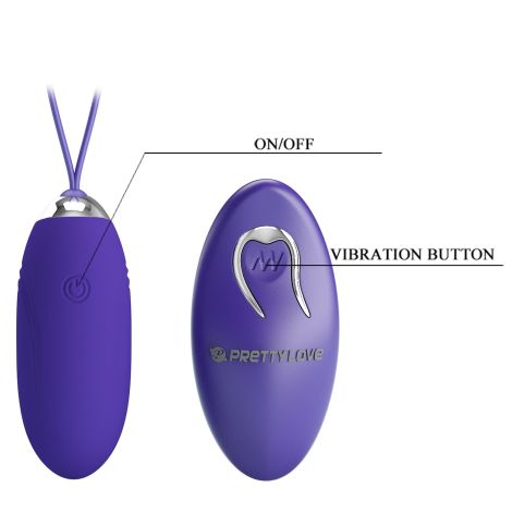 PRETTY LOVE - Jenny - Youth,  Wireless remote control 12 vibration functions - 8