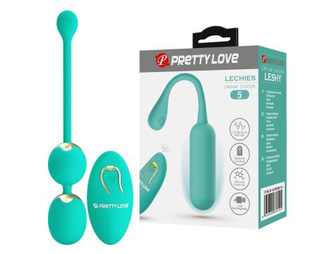 PRETTY LOVE - LECHIES  Dream chaser 5, Green, Wireless remote control 12 vibration functions Memory function