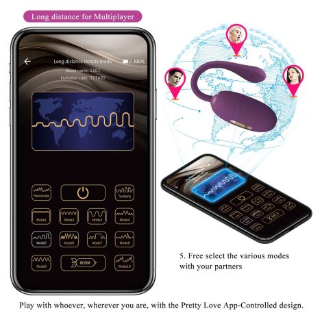 PRETTY LOVE - Doreen, 12 vibration functions 3 electric shock functions Mobile APP Long-distance Control - 19