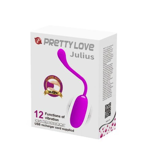 PRETTY LOVE - JULIUS EGG RED PINK 12 function vibrations - 7