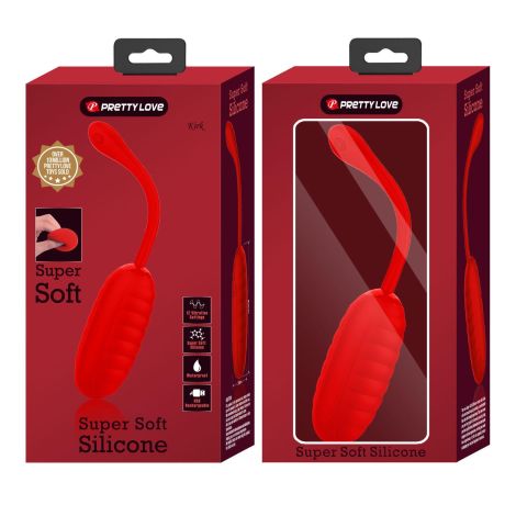 PRETTY LOVE - KIRK EGG Red 12 function vibrations - 12