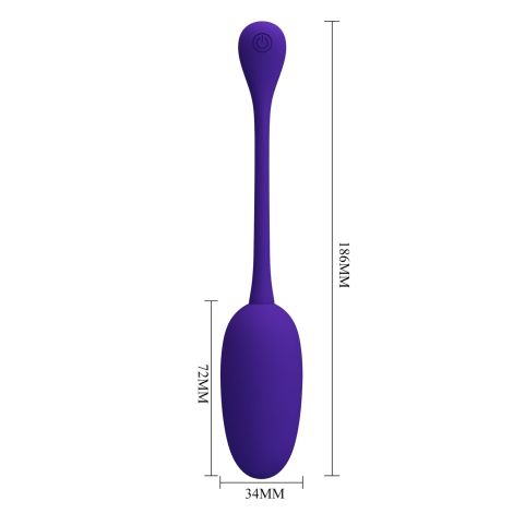 PRETTY LOVE - KNUCKER Purple, 12 vibration functions Memory function - 10