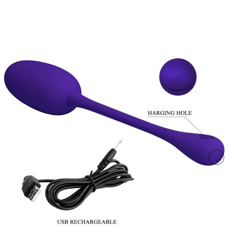 PRETTY LOVE - KNUCKER Purple, 12 vibration functions Memory function - 12