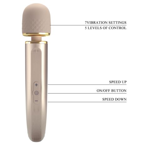 PRETTY LOVE - Interesting Massager Gold 5 levels of speed control 7 vibration functions - 9