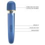 PRETTY LOVE - Colorful Massager Blue, 7 vibration functions 5 levels of speed control - 4