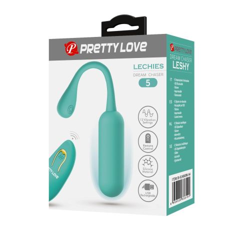 PRETTY LOVE - LECHIES  Dream chaser 5, Green, Wireless remote control 12 vibration functions Memory function - 10