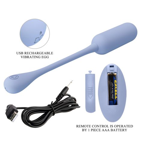 PRETTY LOVE - LECHIES  Dream chaser 5, Blue, Wireless remote control 12 vibration functions Memory function - 8