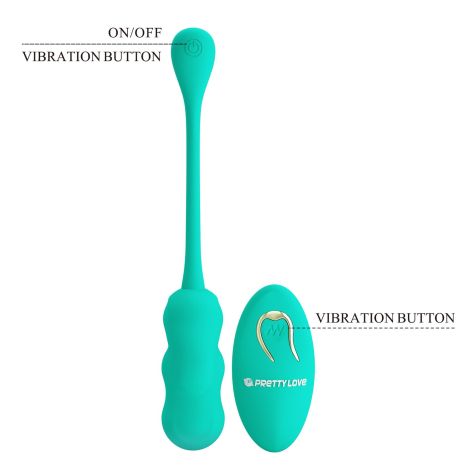 PRETTY LOVE - LESHY Dream Chaser 4, Green, 12 vibration functions Wireless remote control - 8