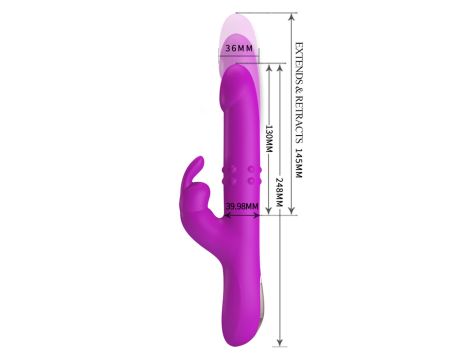 PRETTY LOVE - Reese, 12 vibration functions 4 rotation functions 4 thrusting settings