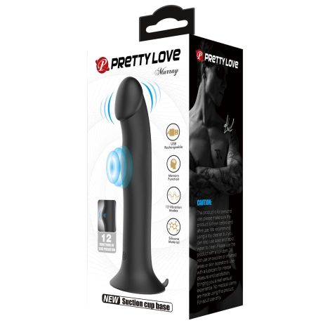 PRETTY LOVE - Murray BLACK, 12 vibration functions 12 pulse wave settings Suction base - 12