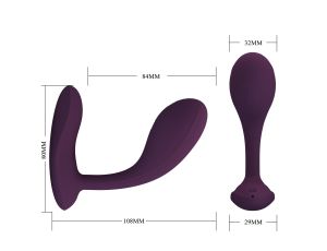 PRETTY LOVE - Baird Purple, 12 vibration functions Mobile APP Long-distance Control - image 2