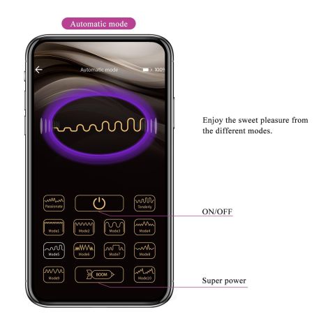 PRETTY LOVE - Baird Purple, 12 vibration functions Mobile APP Long-distance Control - 14