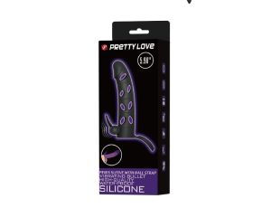 PRETTY LOVE - Vibrating Penis Sleeve with Ball Strap - image 2