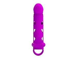 PRETTY LOVE - Vibrating Penis Sleeve with Ball Strap - image 2