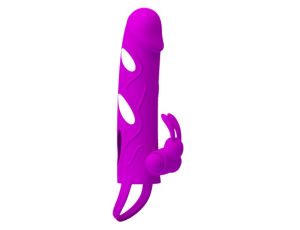 PRETTY LOVE - PENIS SLEEVE WITH BALL STRAP vibration PURPLE - image 2