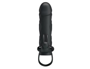 PRETTY LOVE - PENIS SLEEVE WITH BALL STRAP vibration BLACK - image 2