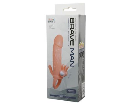 BAILE - BRAVE MAN SKIN 6,69"" MULTI-SPEED vibration - 4