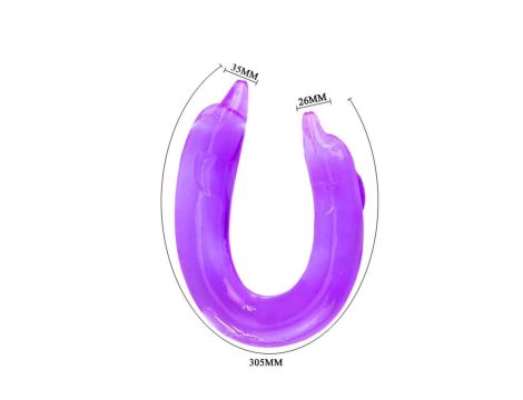 BAILE- DOUBLE DOLPHIN, Bendable purple - 2