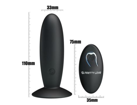 PRETTY LOVE - REMOTE CONTROL VIBRATING PLUG 12 function - 7